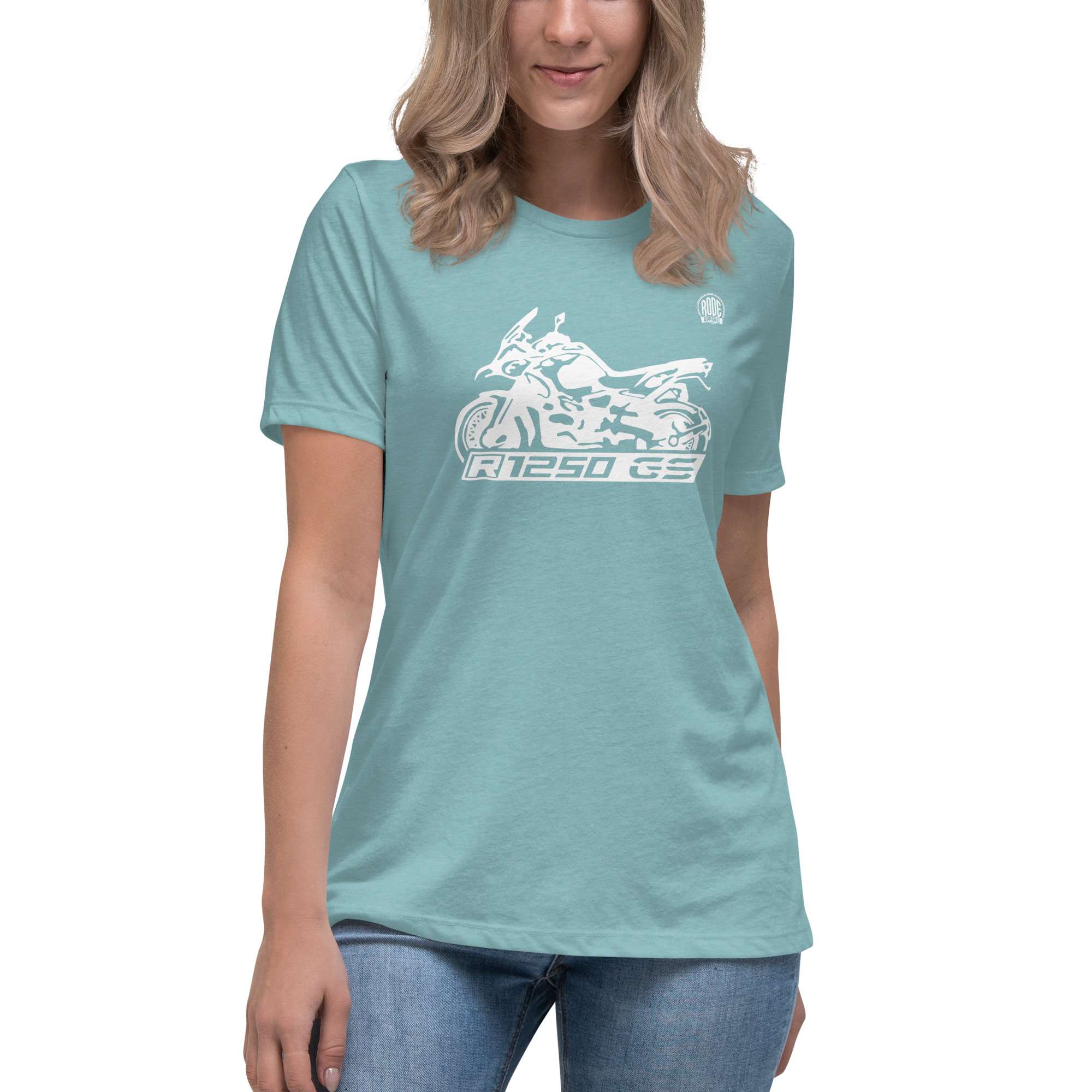 BMW R1250 GS Womens T-shirt Blue