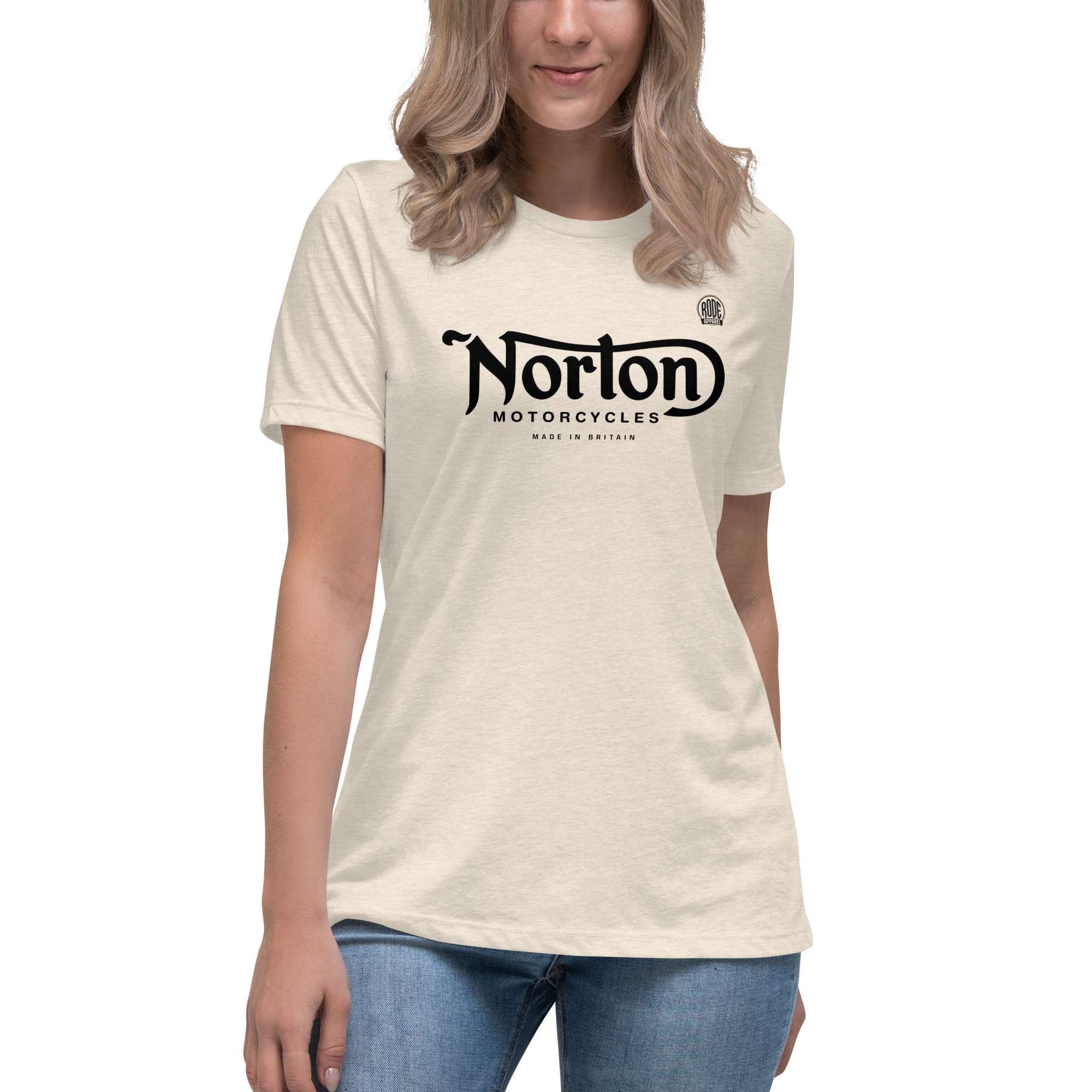 Norton motorcycles T-shirt Heather Natural