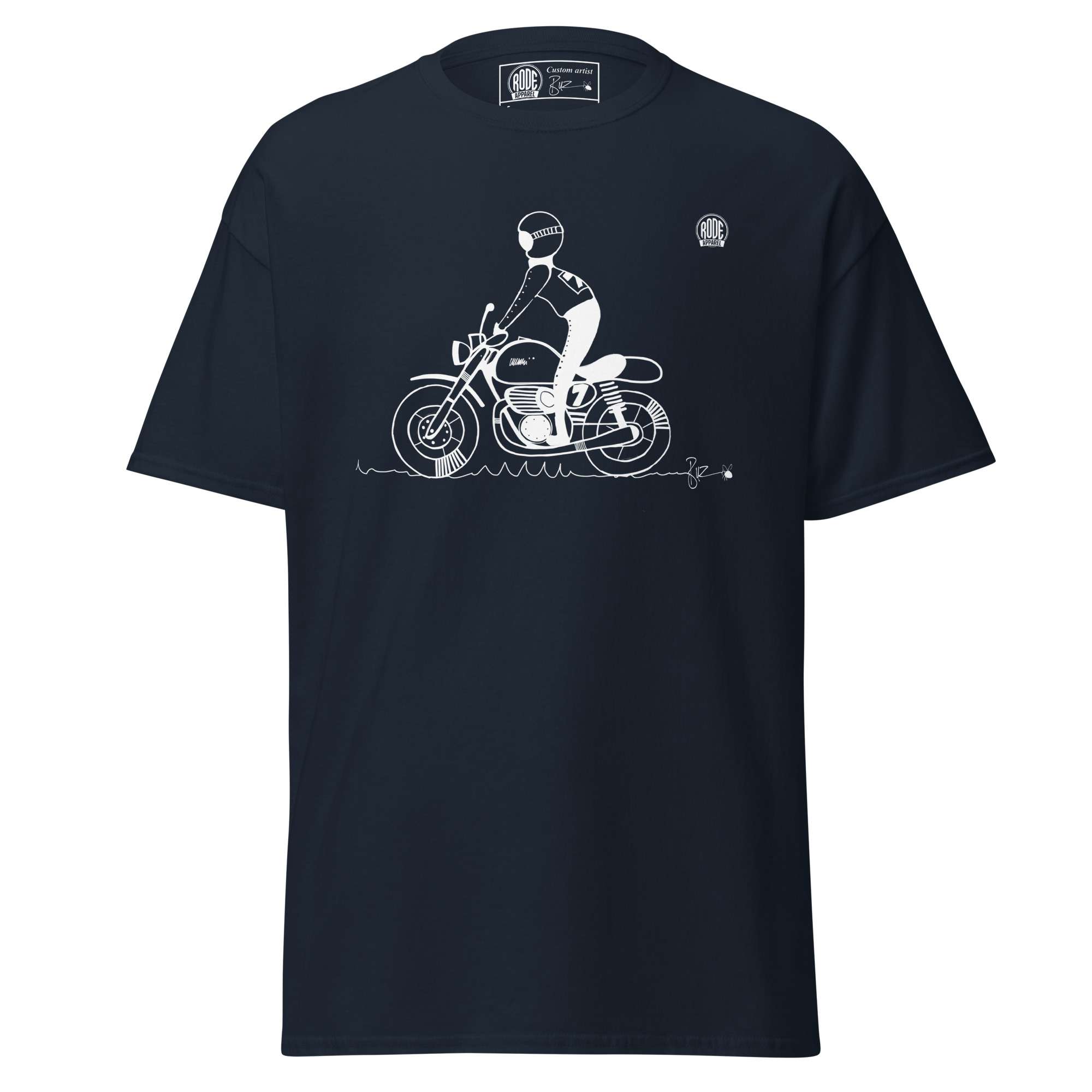 Stand Long sleeve T-shirt Navy