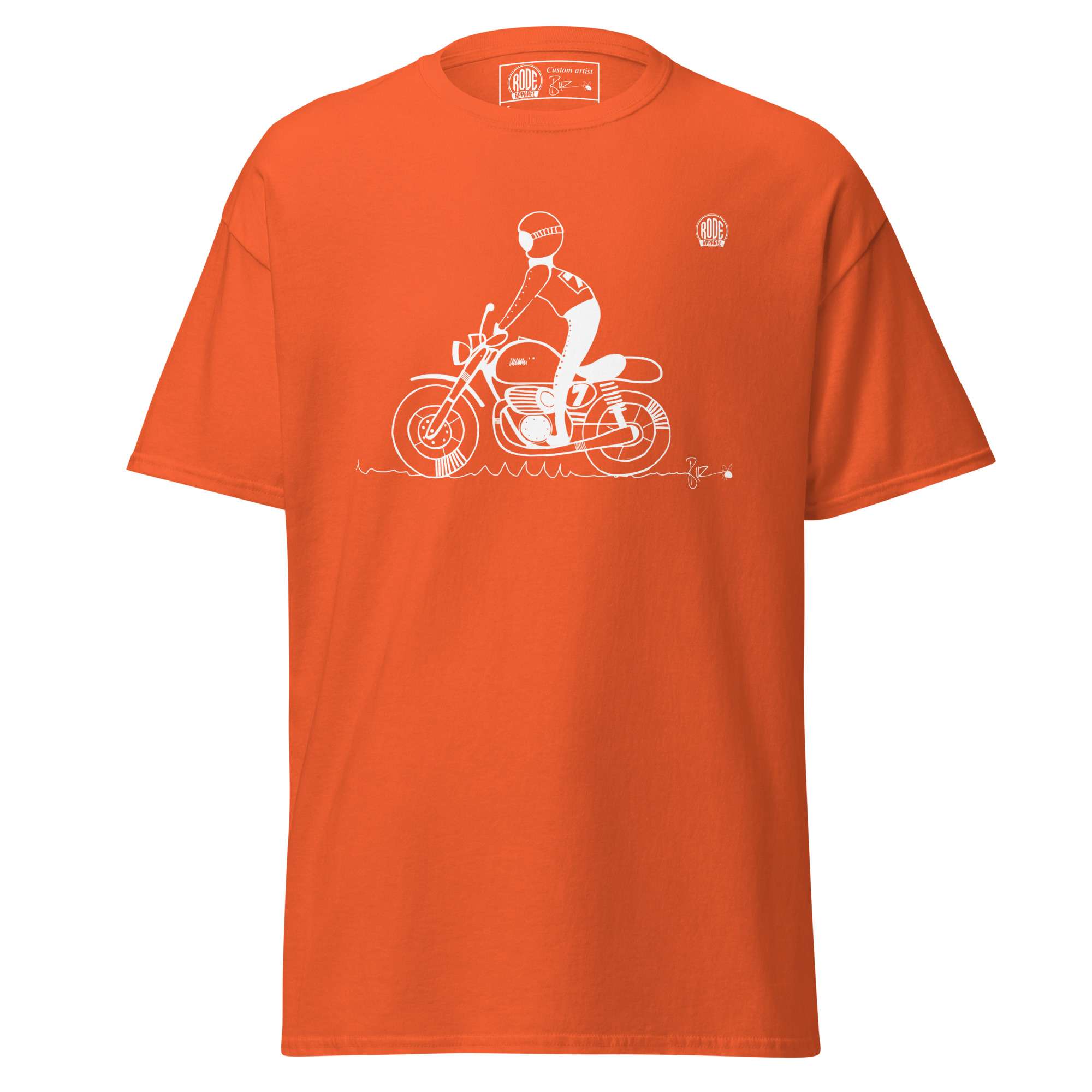 Stand Long sleeve T-shirt Orange