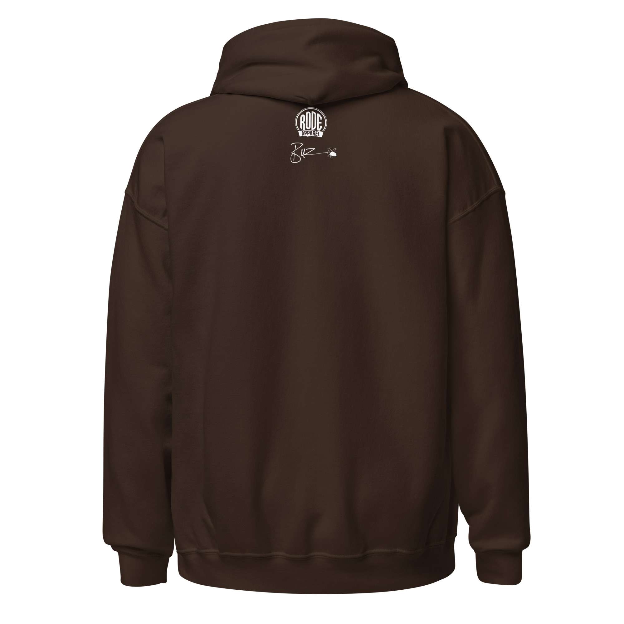 Stand embroidered hoodie Chocolate