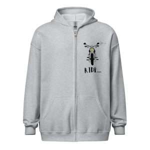 RIDE Zip hoodie Grey