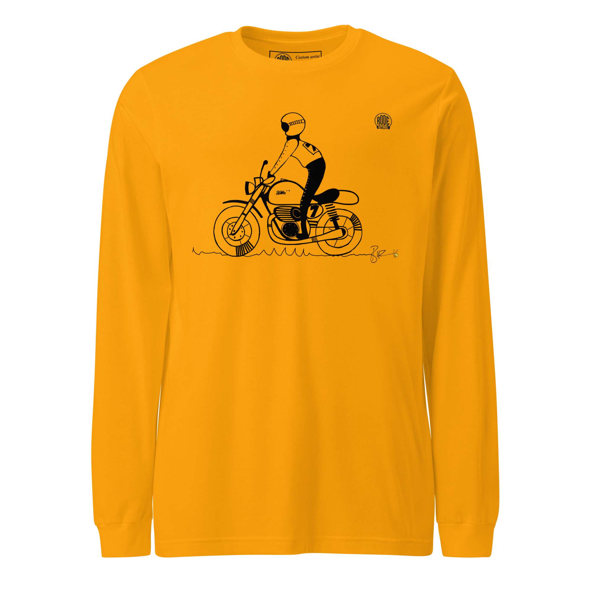 Stand Long sleeve Gold