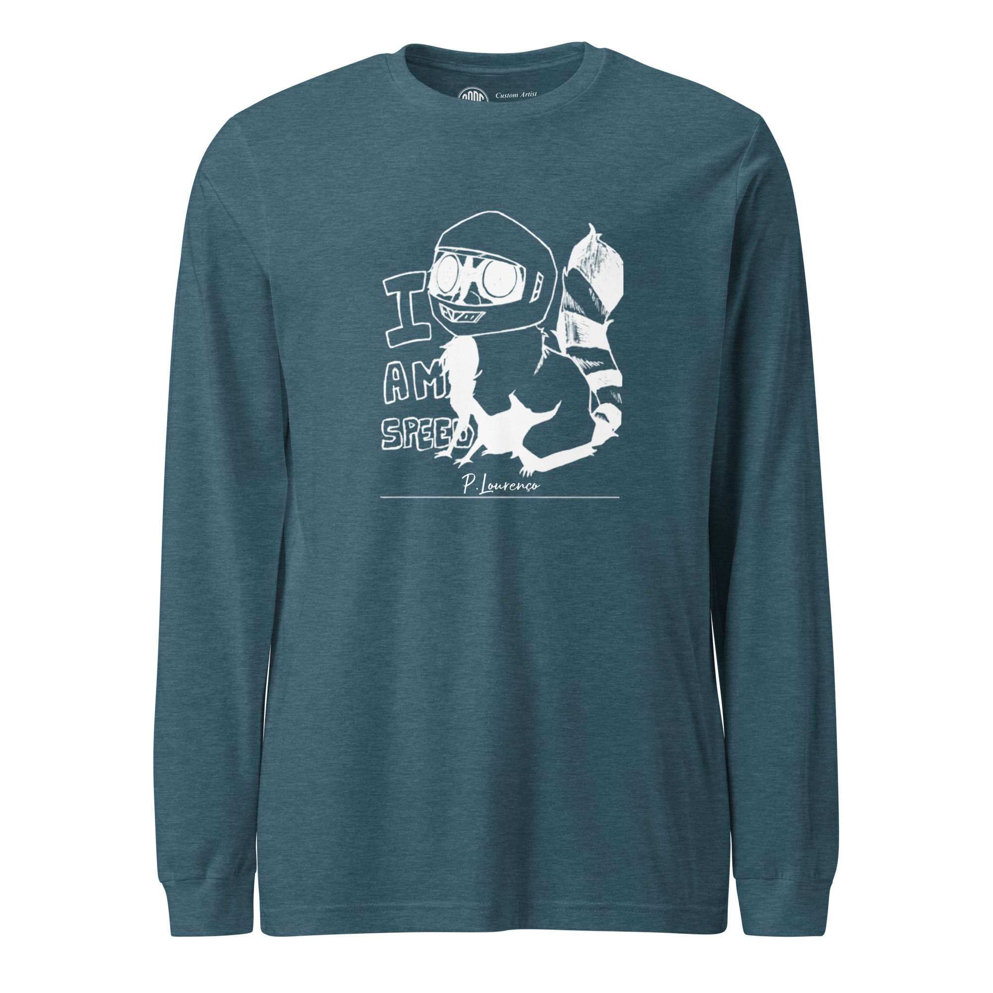 I am Speed Long sleeve unisex Teal