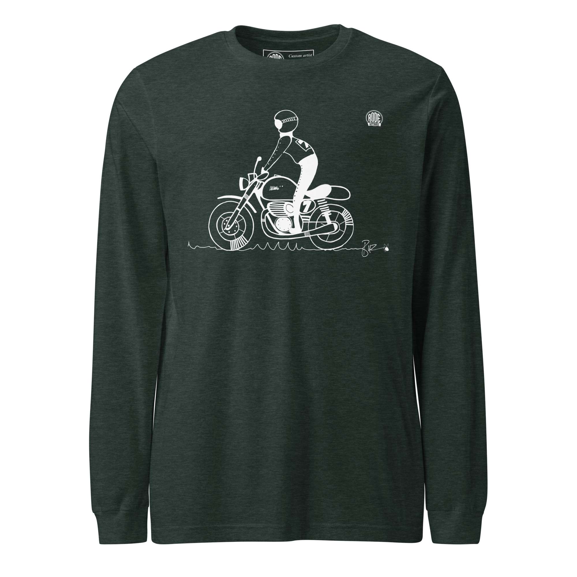 Stand long sleeve T-shirt Forest