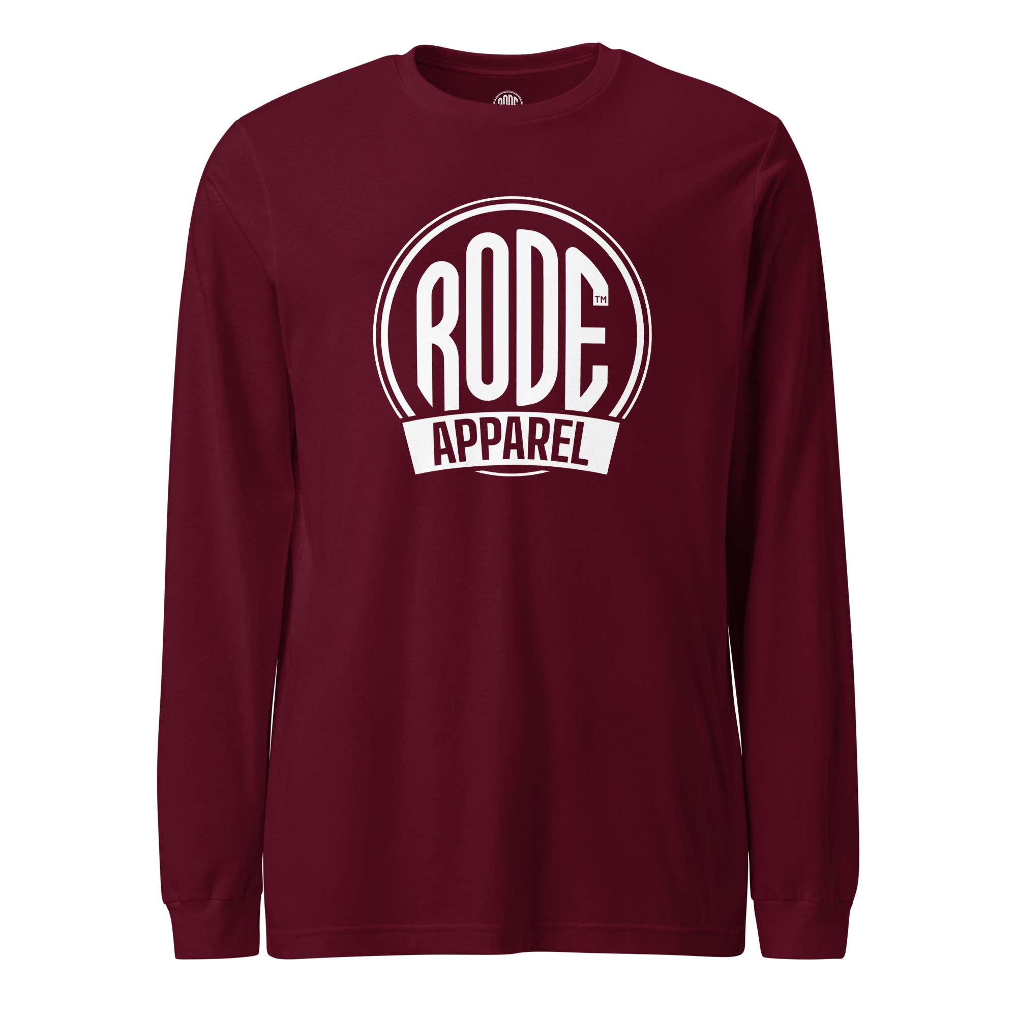 RODE Apparel Long Sleeve T.shirt Maroon