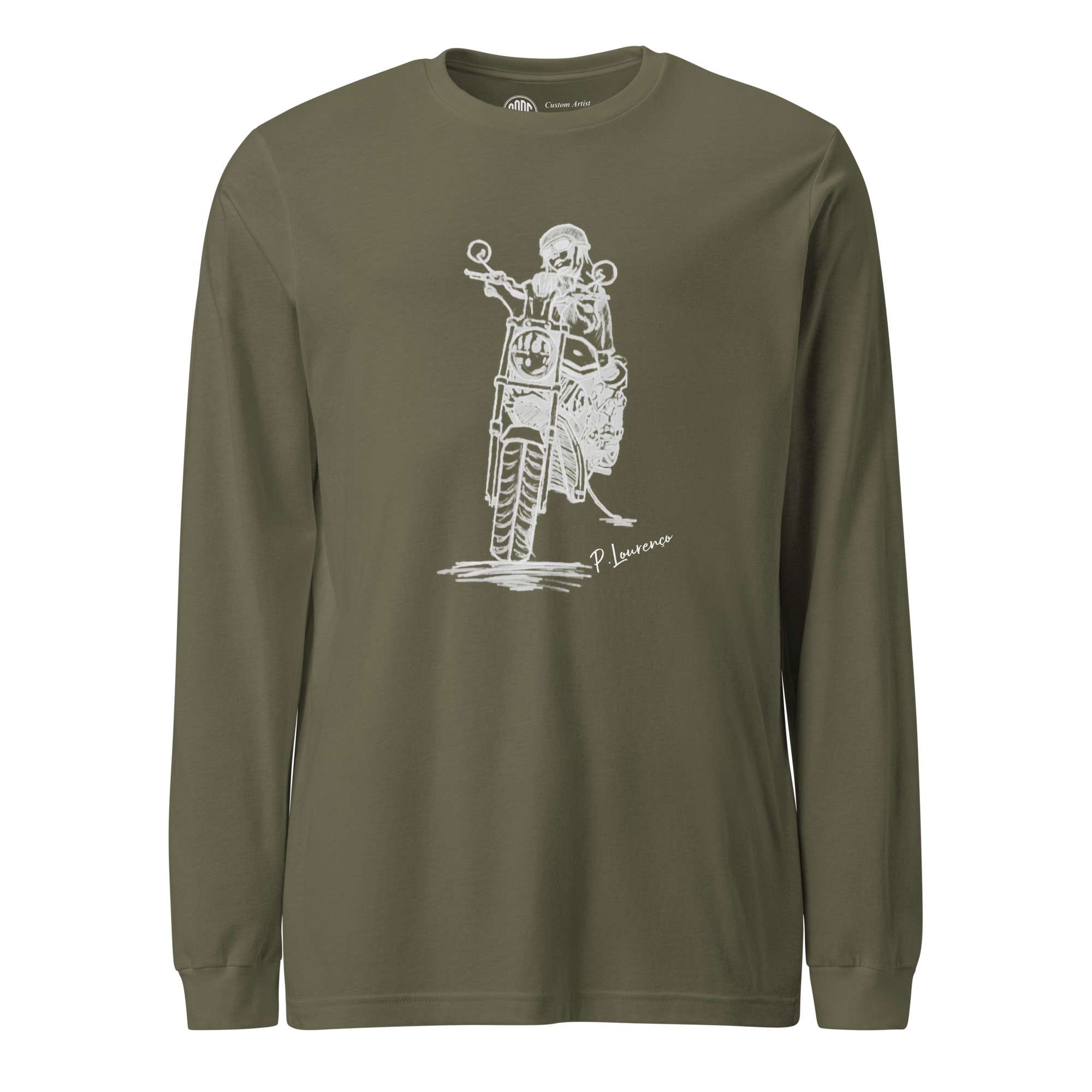 Biker girl Long sleeve unisex Green