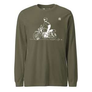 Stand long sleeve T-shirt Green