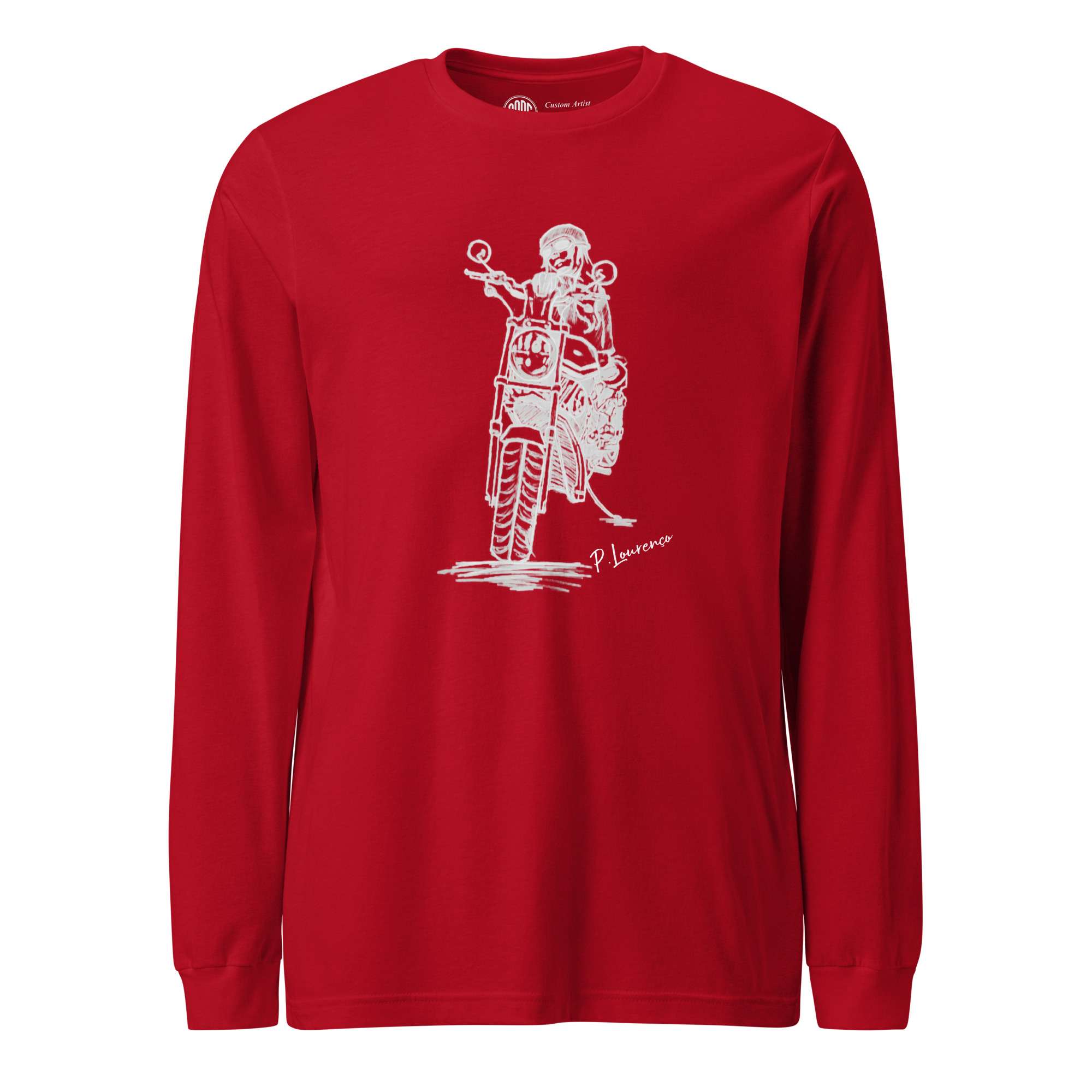 Biker girl Long sleeve unisex Red