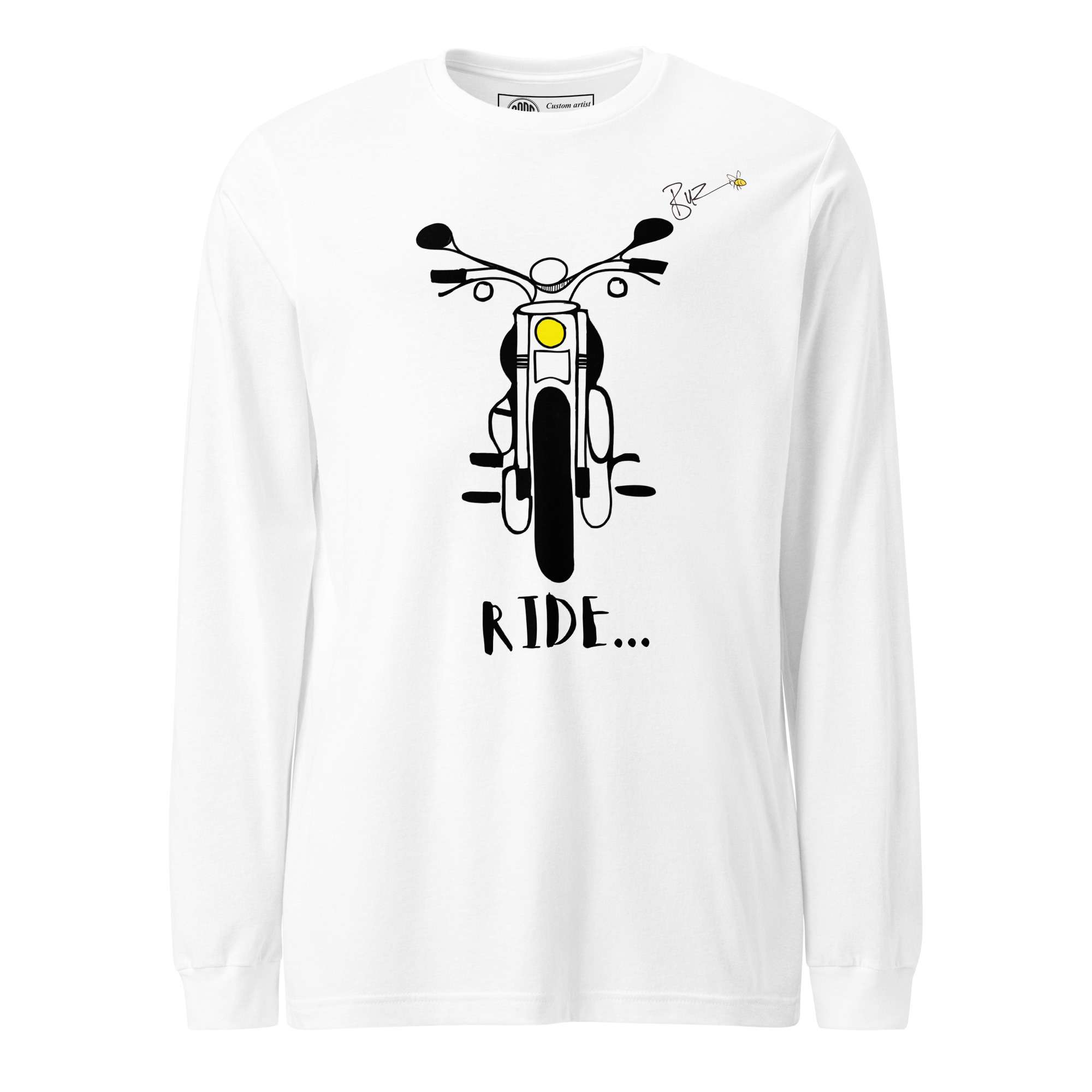 Ride Long sleeve T-shirt White