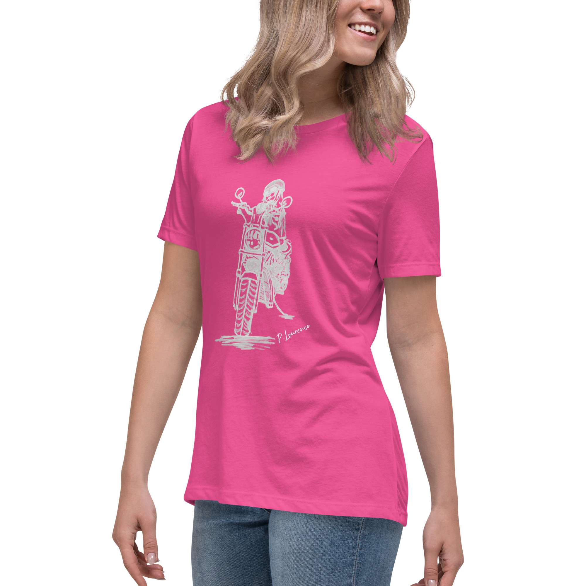 Biker Girl 2 T-shirt Pink