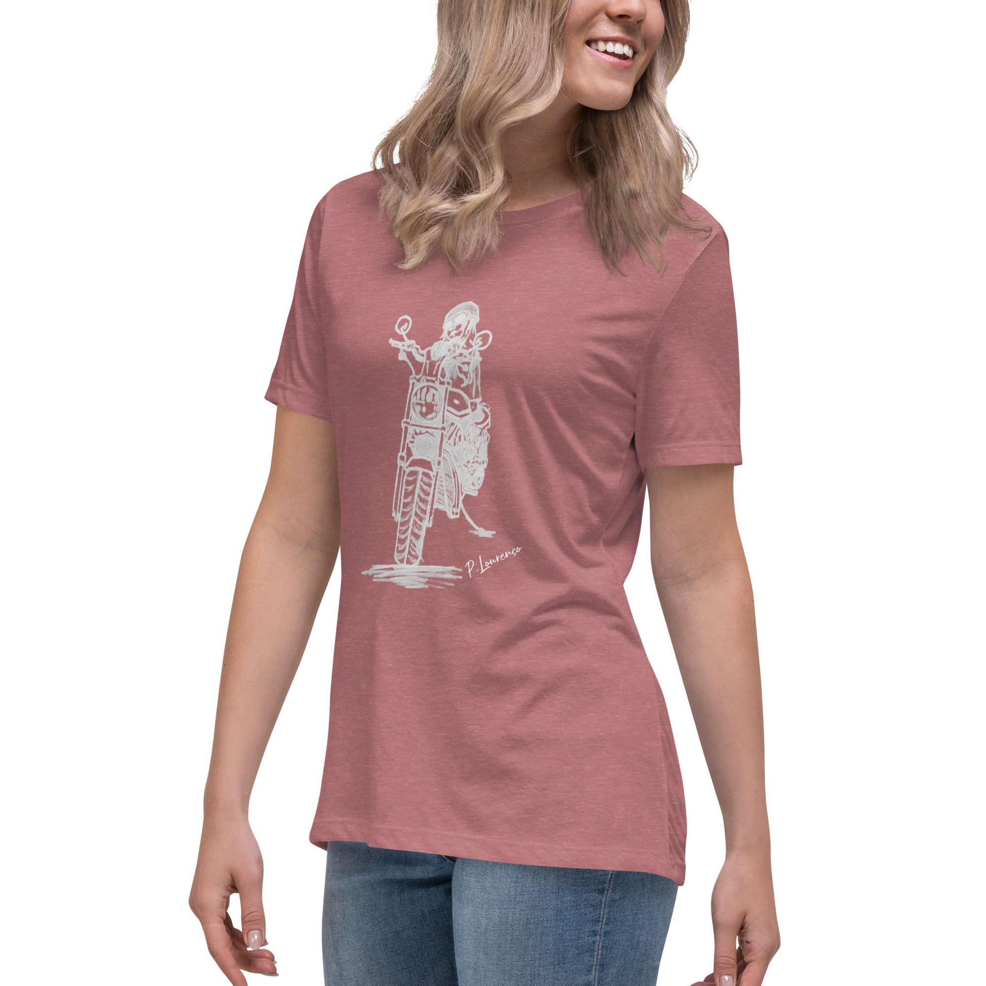 Biker Girl 2 T-shirt Mauve