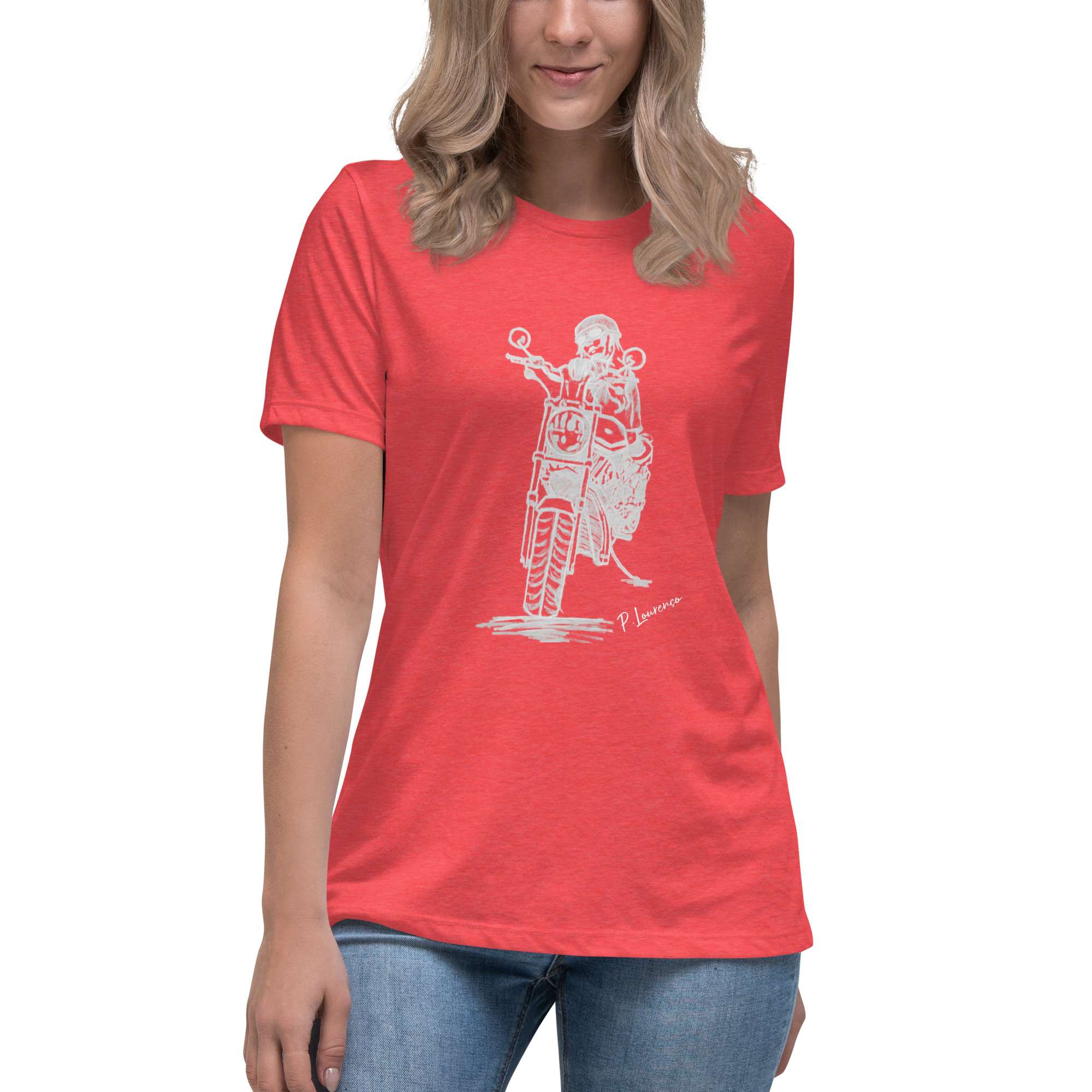 Biker Girl 2 T-shirt Red