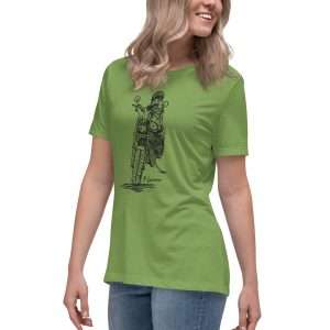 Biker Girl T-shirt Leaf