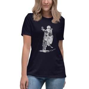 Biker Girl 2 T-shirt Navy