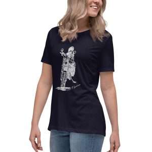 Biker Girl 2 T-shirt Navy