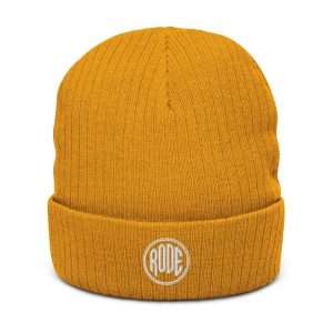 RODE Ribbed Beanie Mustard