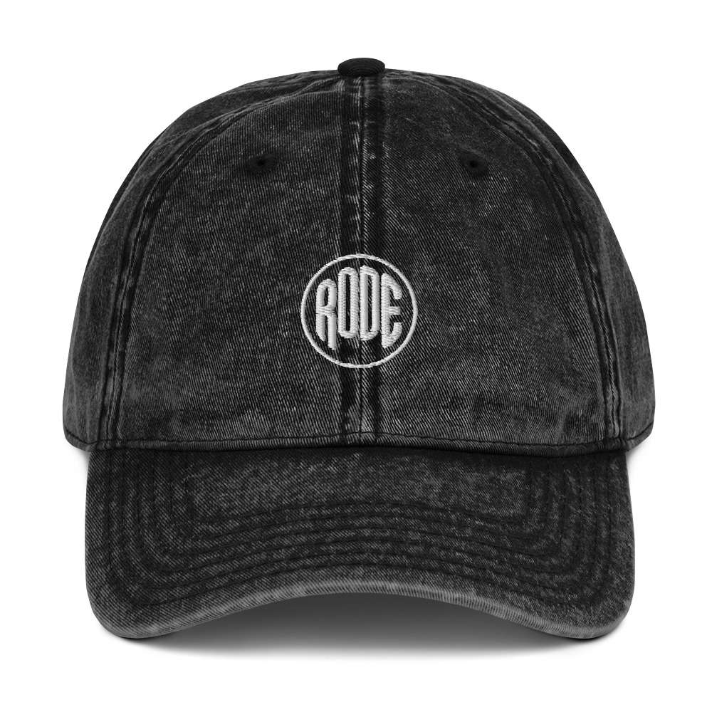 Vintage Twill Cap Black